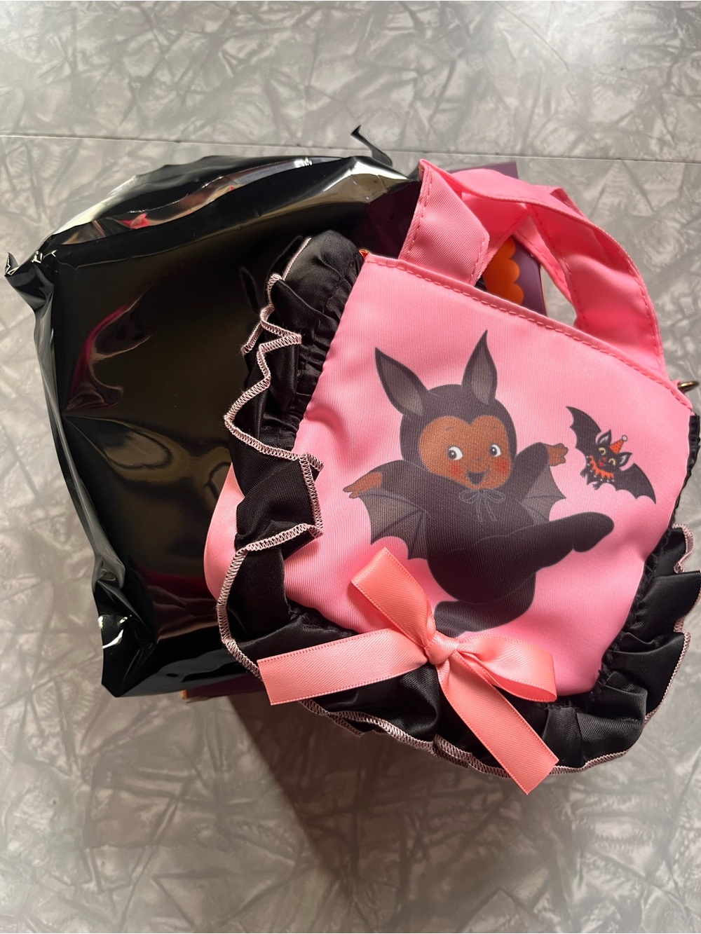NWT Halloween Bat Kewpie Mini Tote Charm